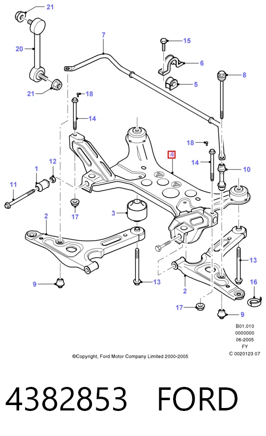 Передня балка на Ford Transit V V184/5