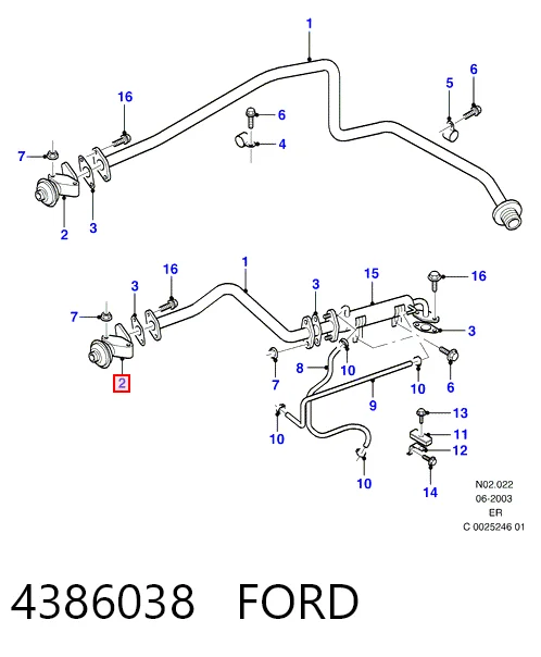 Клапан EGR Ford Ranger пікап (ER) (1999 - 2003) ціна, від 67.87 USD