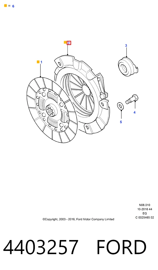 Корзина зчеплення WLA216410A Mazda