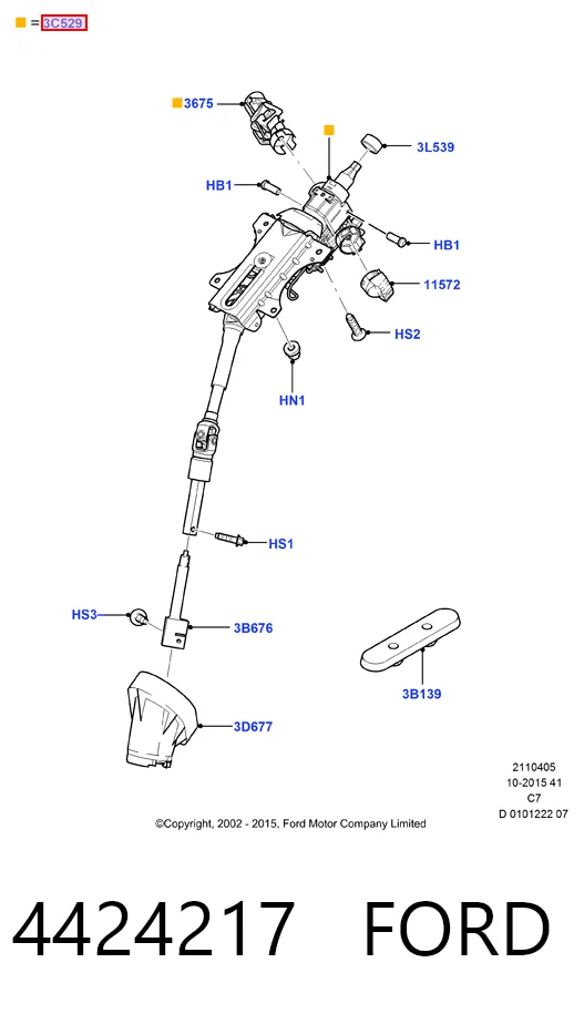 Купити Рульова колонка Ford Connect  TC7