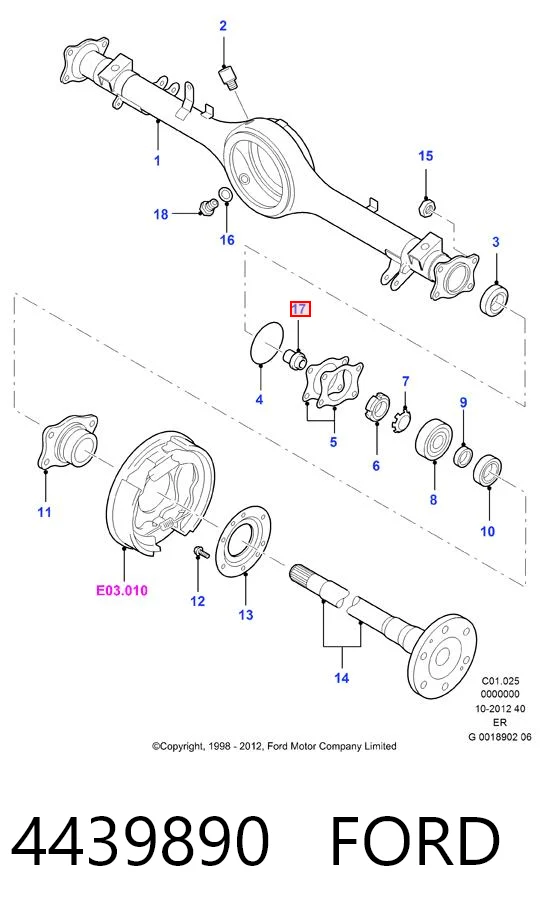 Купити UM4626471A Mazda Підшипник задньої ступиці