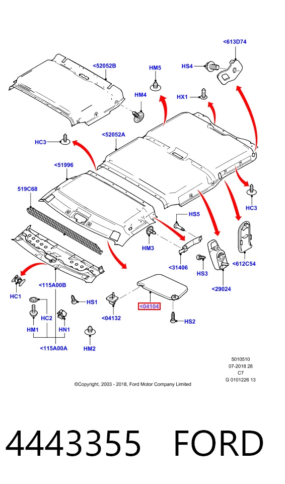  Сонцезахисний козирок Ford Connect 