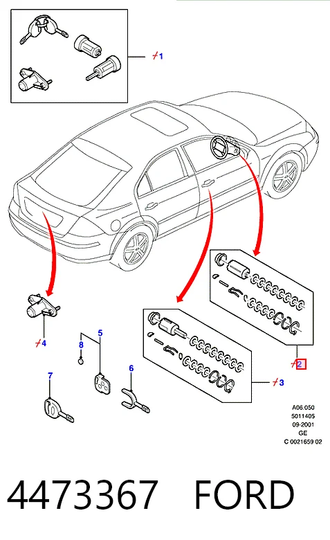 Личинка замка запалювання Ford Mondeo III універсал (BWY) (2000 - 2007) ціна, від 18.23 USD