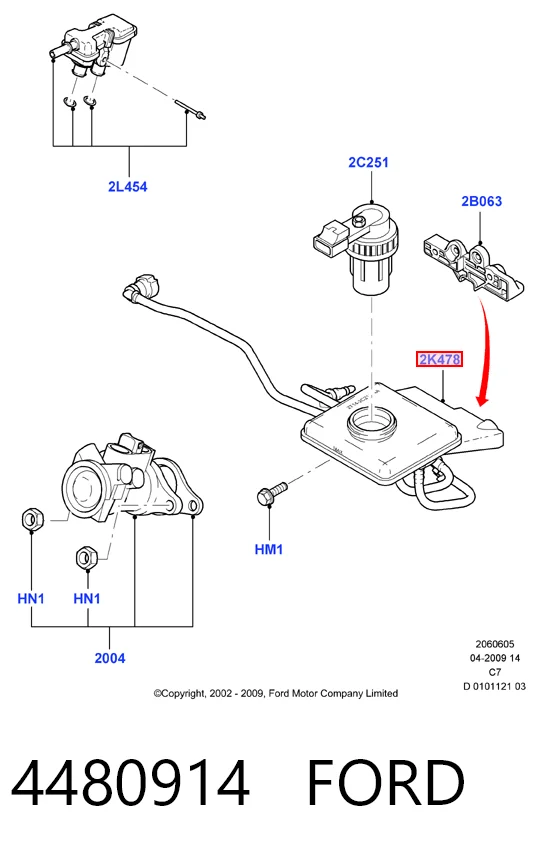 Бачок ГГЦ Ford Connect фургон (TC7) (2002 - 2013) ціна, від 3.57 USD