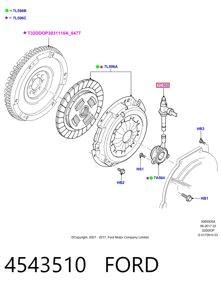 Шланг зчеплення Ford Transit V автобус (V184/5) (2000 - 2006) ціна, від 34.55 USD