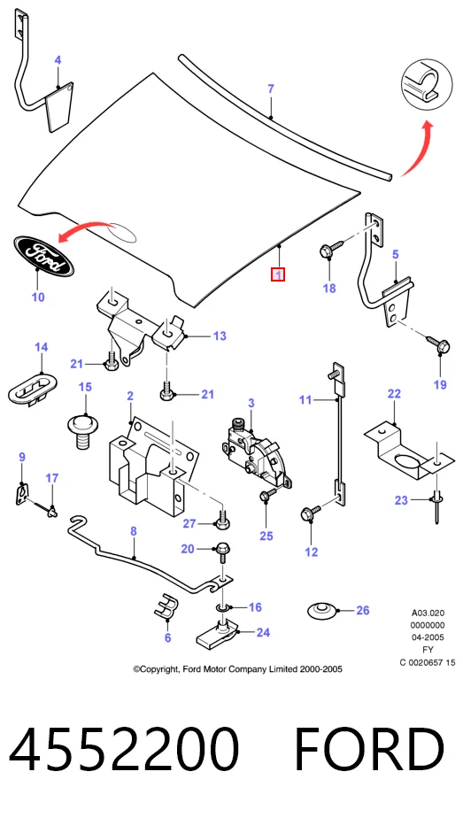  Капот Ford Transit 5