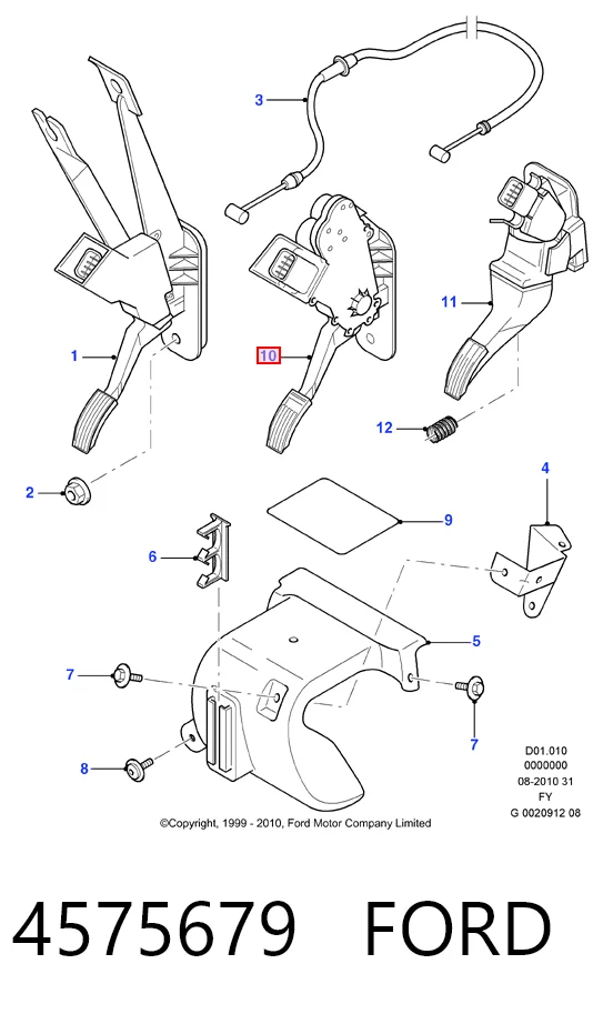  Педаль газу Ford Transit 5
