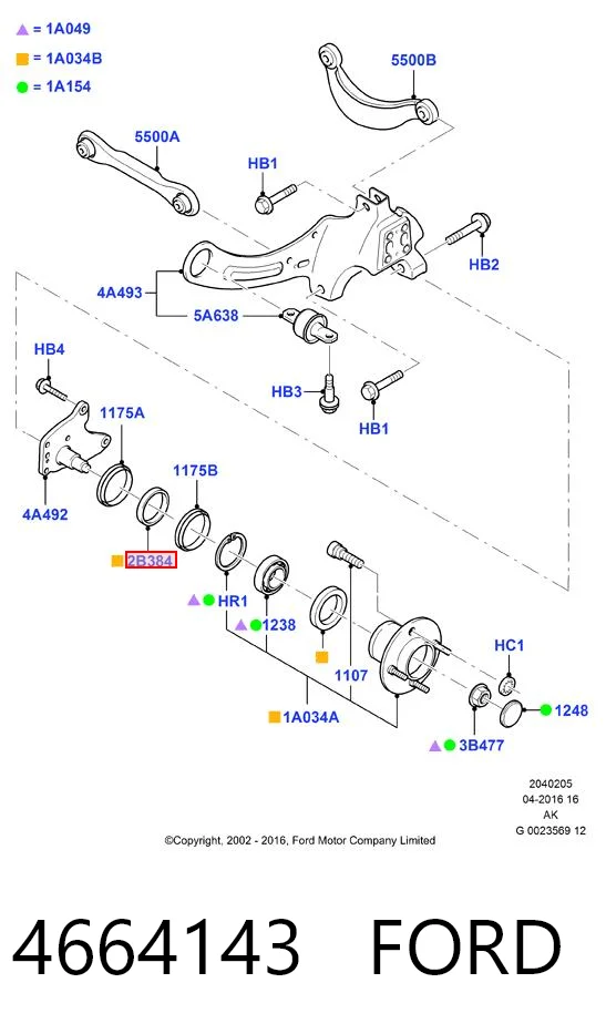 4664143 Ford Кільце АБС (ABS)