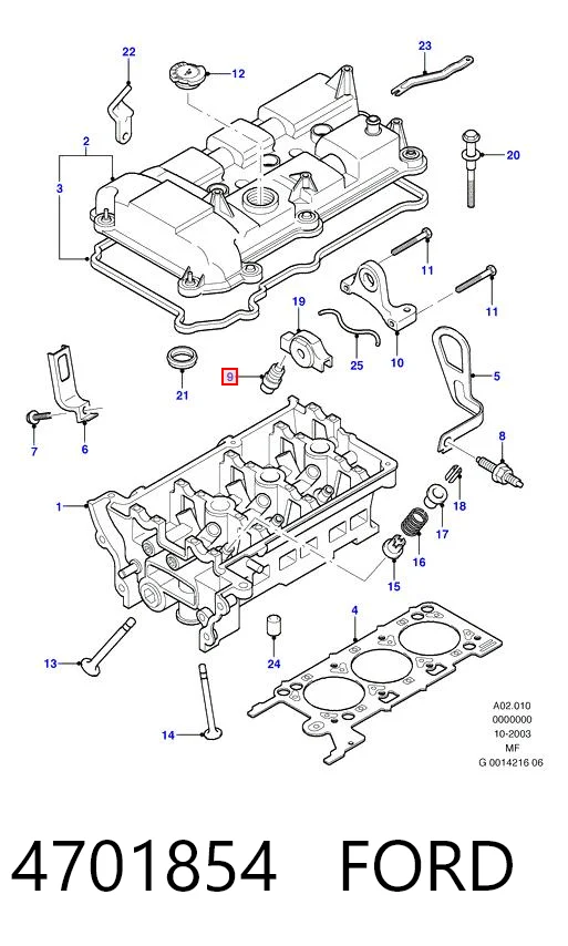 Гідрокомпенсатор на Ford Mondeo III B4Y