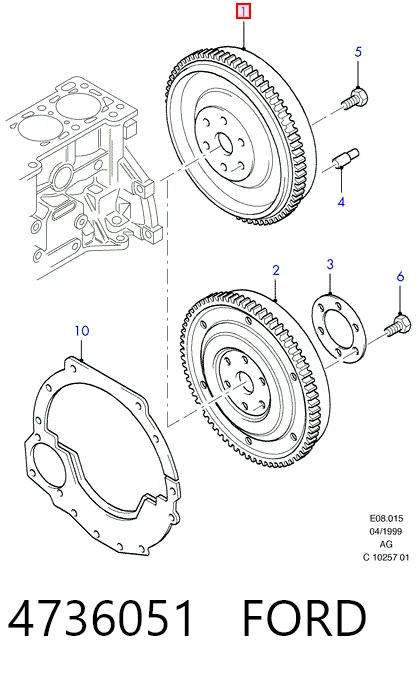 Демпферний маховик на Ford Mondeo III B5Y