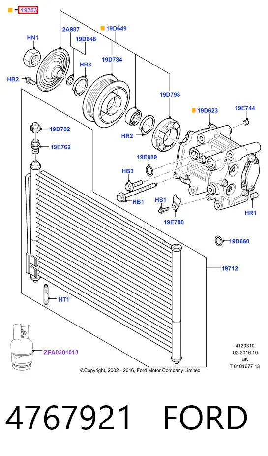 4767921 Ford Компресор холодоагенту