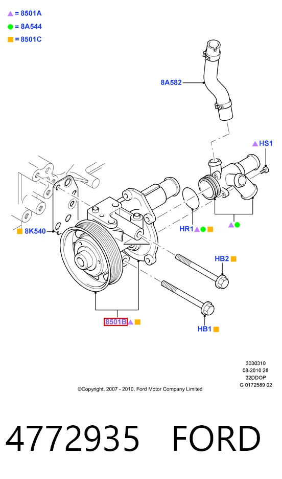 Помпа охолодження Volvo 32382368 ціна, від 99.19 USD