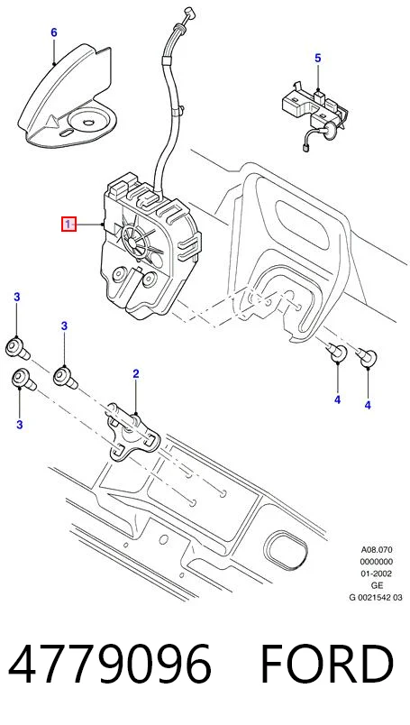 4779096 Ford Замок п'ятих дверей