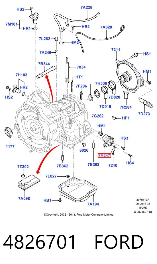 4826701 Ford Датчик АКПП