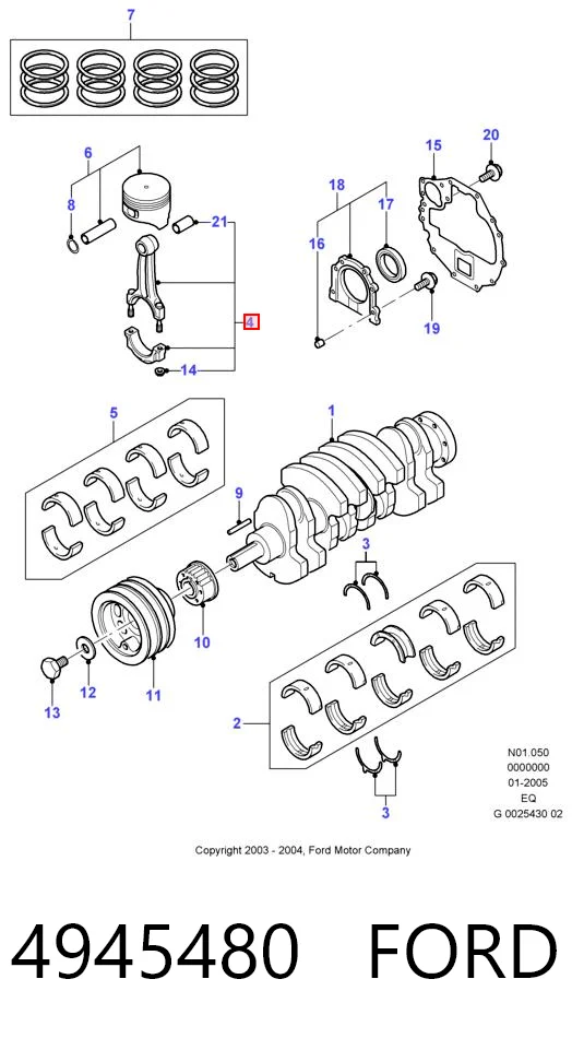 Шатун поршня ДВЗ DP Group ES3073 ціна, від 31.67 USD