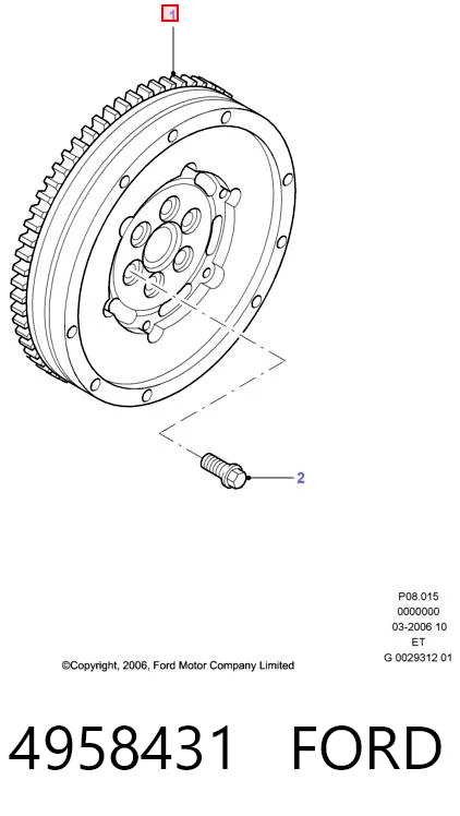 Маховик WE0116610 Mazda