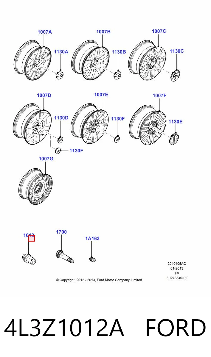 4L3Z1012A Ford 