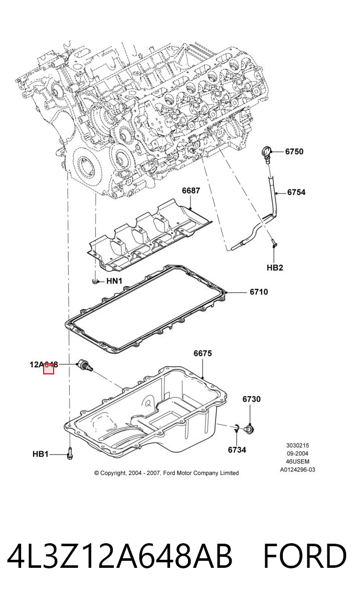 4L3Z12A648AB Ford Покажчик температури охолоджуючої рідини