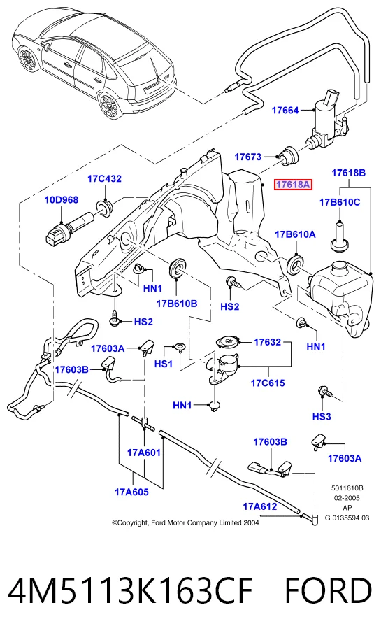Купити 3202ZBS5 Polcar Бачок омивайки
