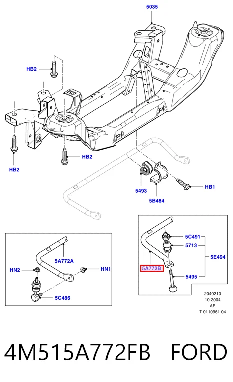 4M515A772FB Ford