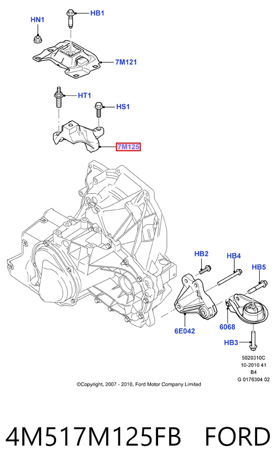 4M517M125FB Ford 