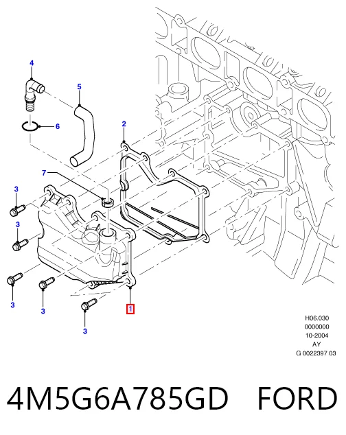 4M5G6A785GD Ford Колектор впускний