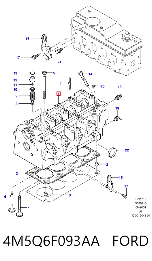Головка двигуна Ford Mondeo IV седан (CA2) (2007 - 2014) ціна, від 112.74 USD