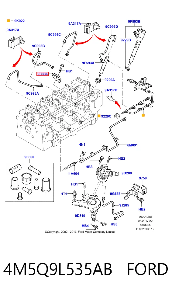 HMP4M5Q9L535AB Hmpx Тримач форсунки дизельної