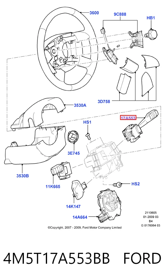 Перемикач підрульовий, правий Magneti Marelli DA50240 ціна, від 9.12 USD