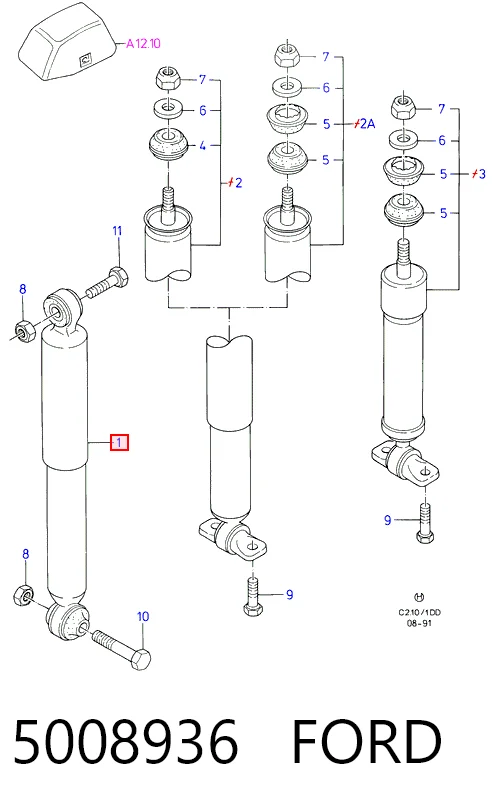 Амортизатор задній Cofap B47651 ціна, від 19.72 USD