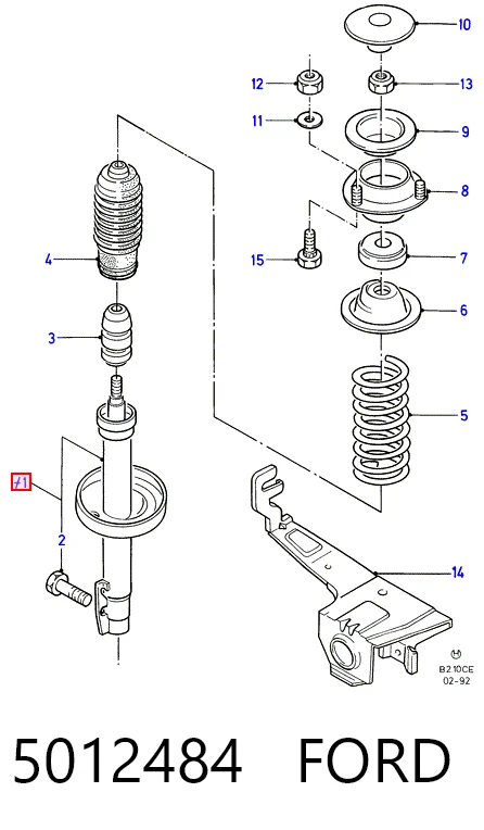 Стійка передня на Ford Scorpio I GAE, GGE