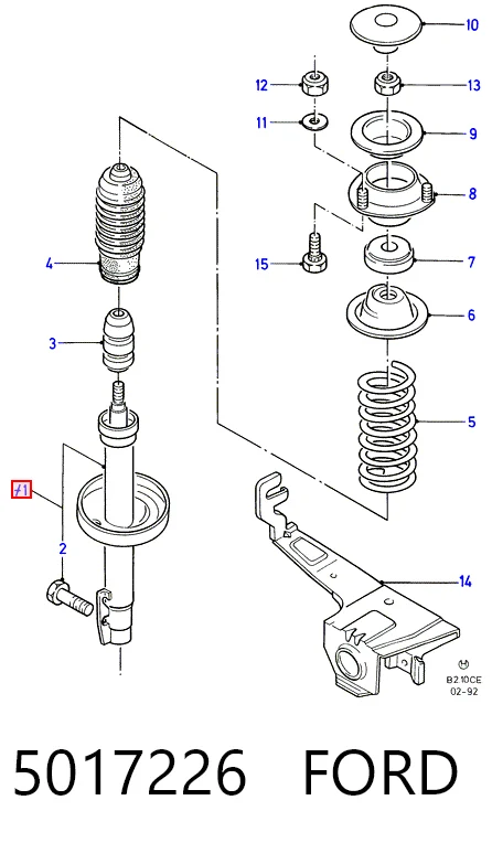 Купити Амортизатор передній Ford Scorpio I GAE, GGE