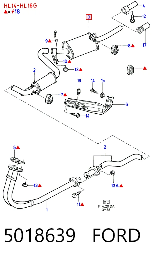Купити Глушник, задня частина Peugeot 205 I 741A, C