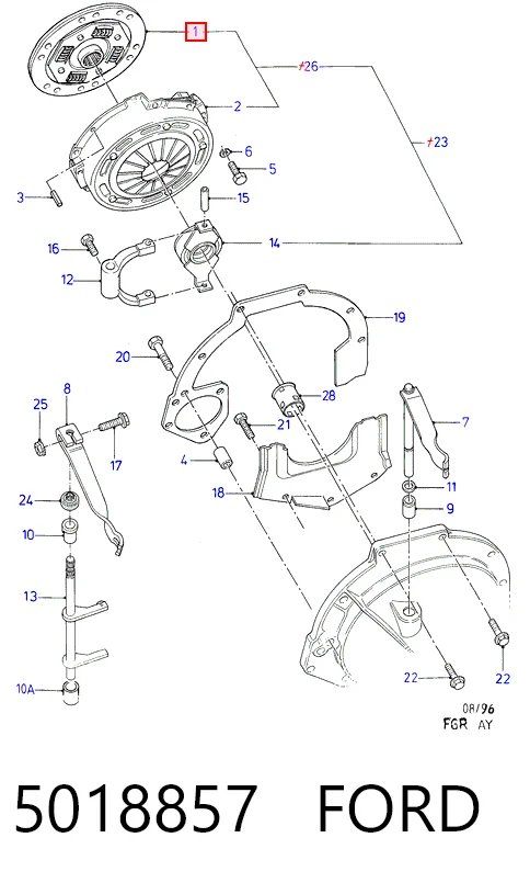 Купити Диск зчеплення Ford Escort VII GAL, ANL