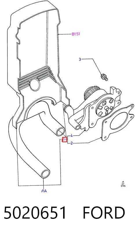 5020651 Ford Насос охолодження