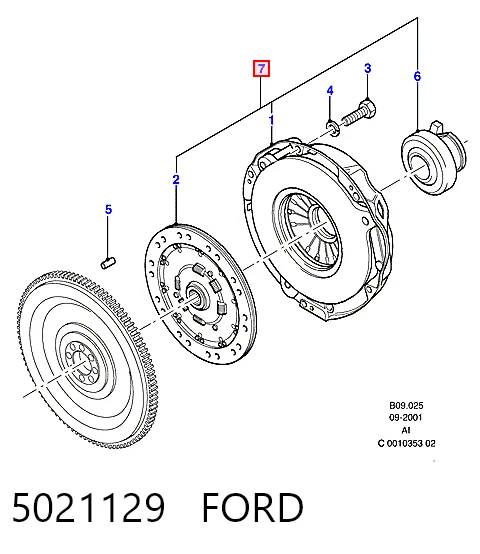 Зчеплення в зборі на Ford Transit IV T