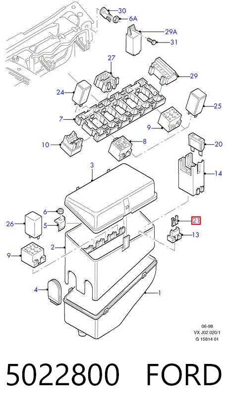 5022800 Ford Запобіжник