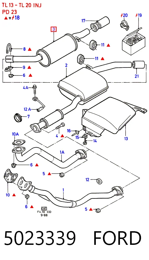 Глушилка задня Polmostrow FP2551G31