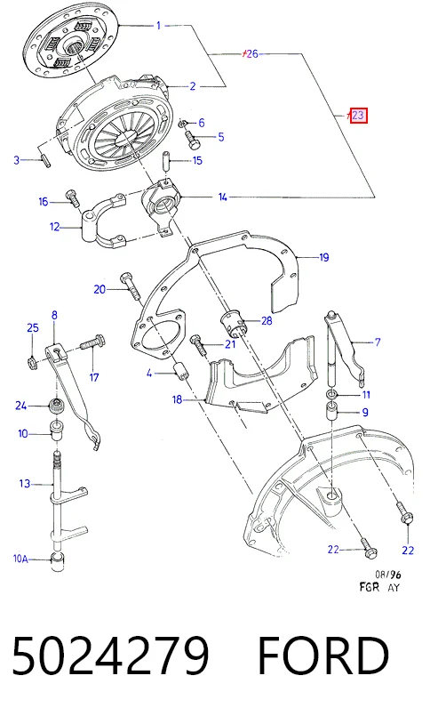  Зчеплення Ford Escort 5