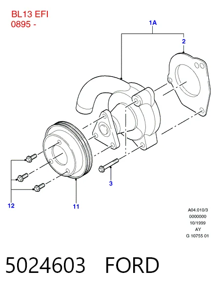Помпа охолодження Honda 5005197 ціна, від 26.64 USD