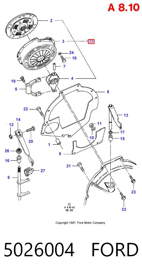 5026004 Ford Зчеплення в зборі