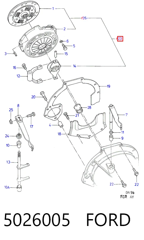 Комплект зчеплення  Ford Escort V