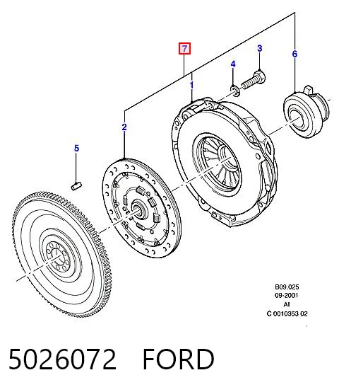 Комплект зчеплення (3 частини) Polcar S33026 ціна, від 90.41 USD