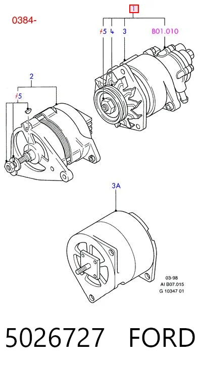 Генератор автомобільний Hmpx HMP894F10300AA