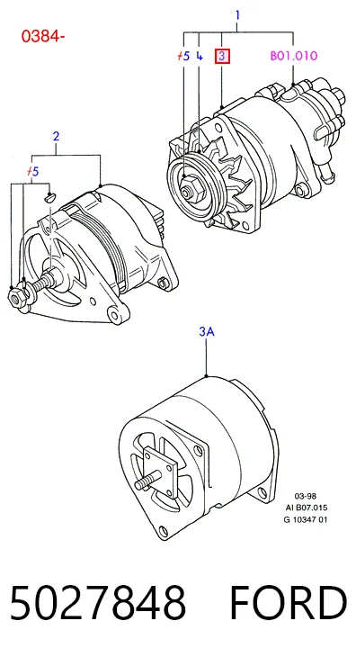 5027848 Ford Авто генератор