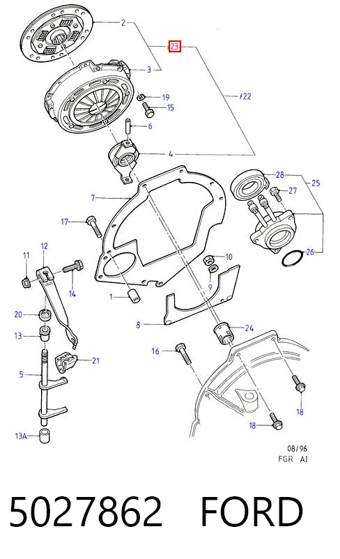 Комплект зчеплення (3 частини) Polcar S33021 ціна, від 68.20 USD