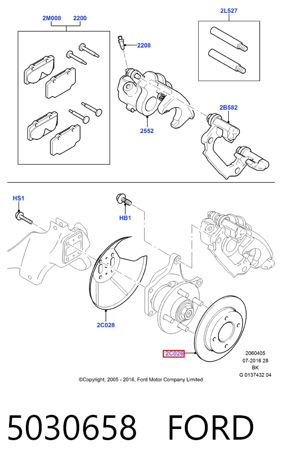 5030658 Ford Дискові гальма