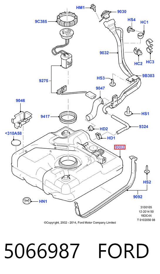 Купити Паливний бак Ford Connect  TC7