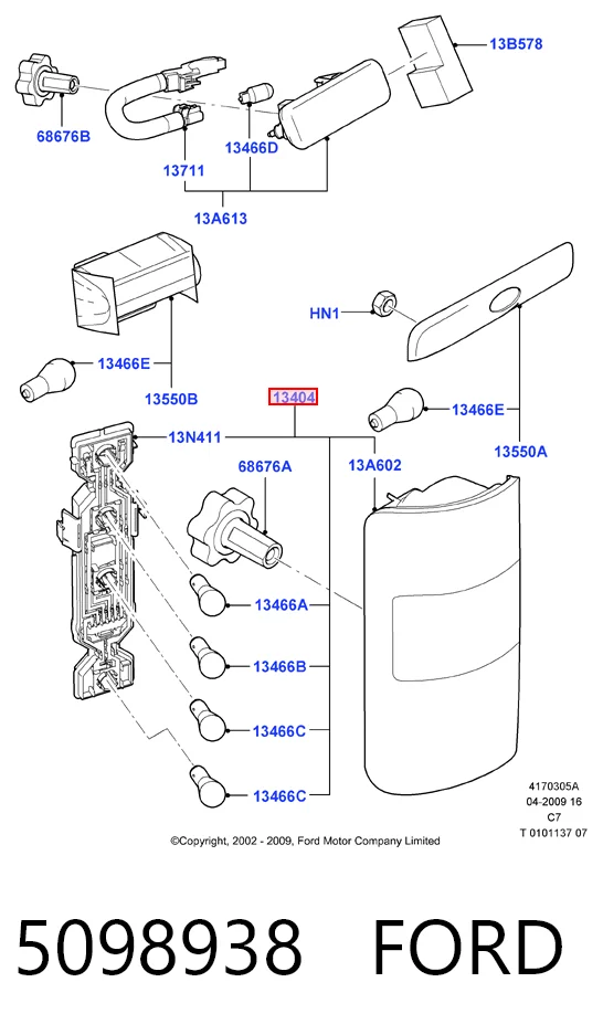 Задня права фара BP81404 DP Group