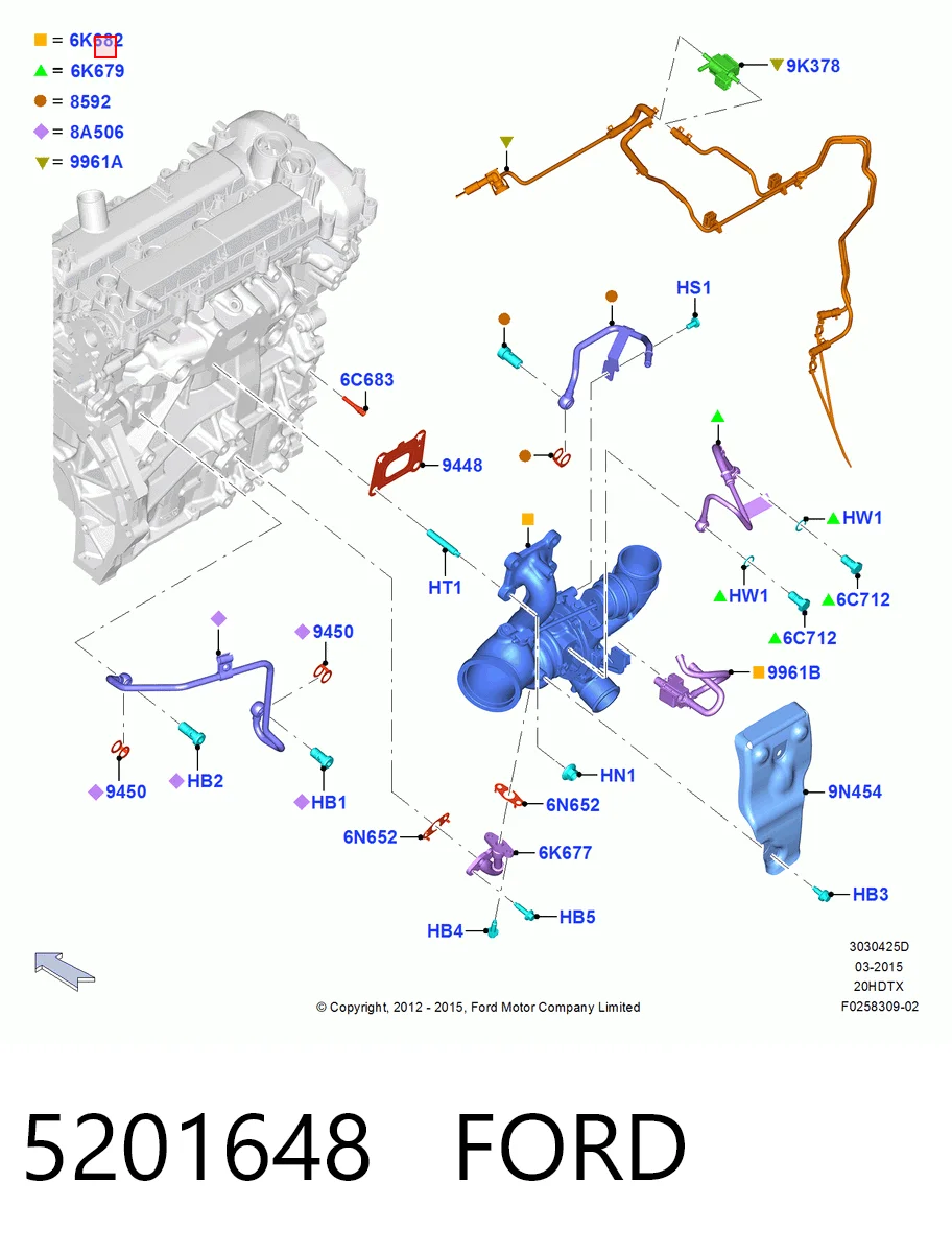 5201648 Ford Турбонаддув